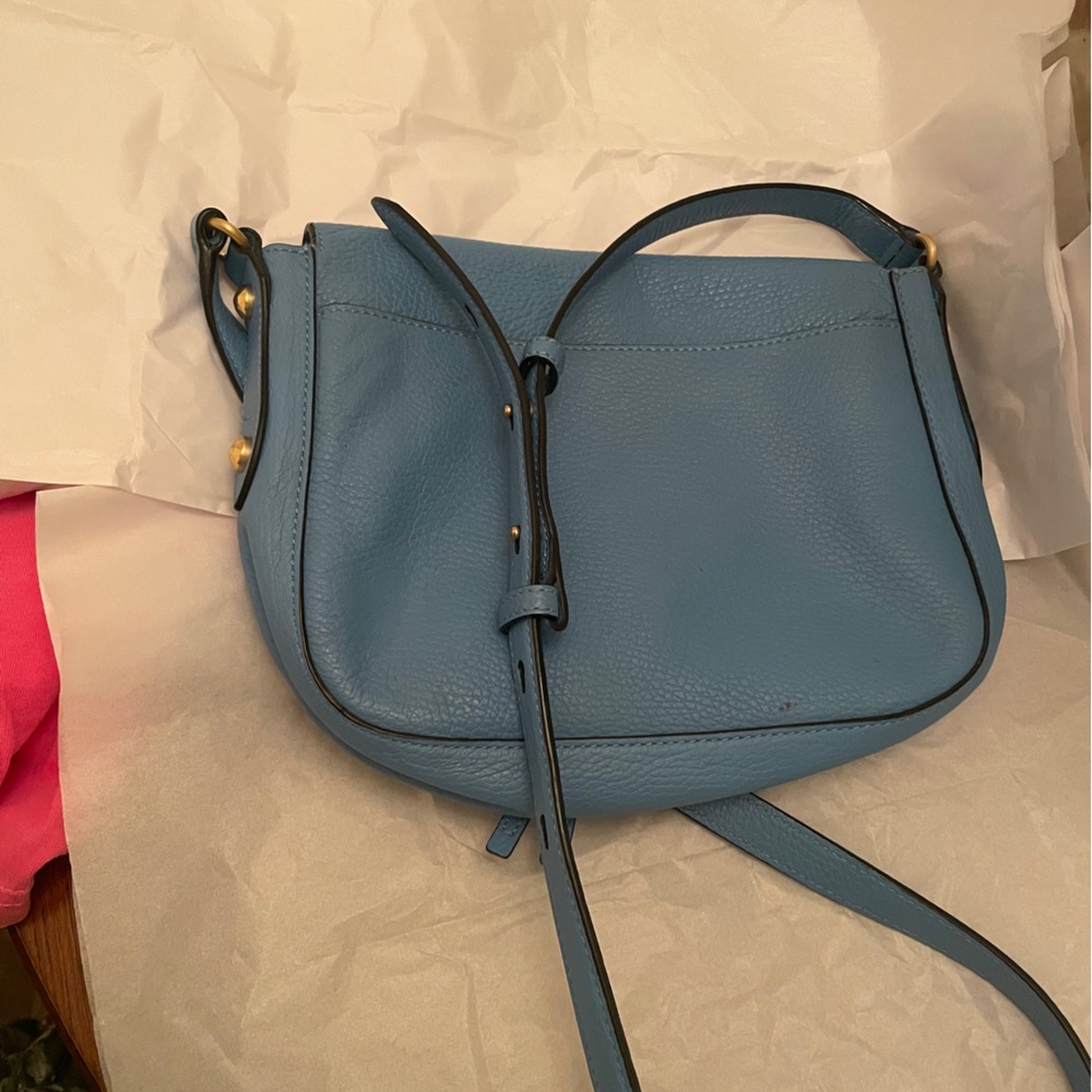 Annabel Ingall Sky Blue Crossbody Bag with Gold Accents - Picture 10 of 16